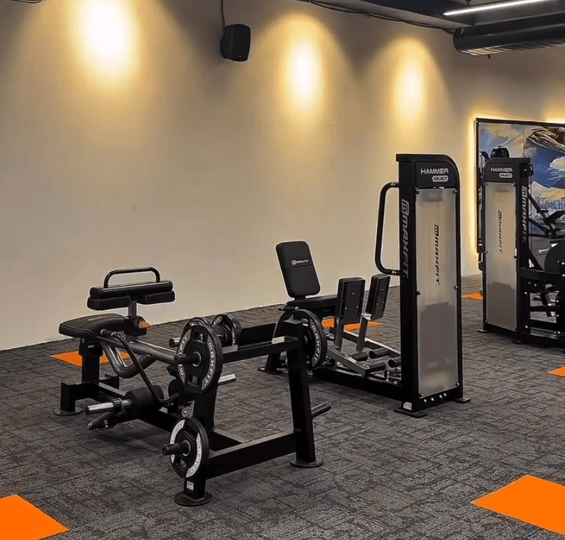 Gym equipment and training area